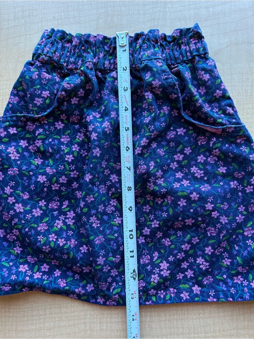 VTG OshKosh B'gosh Girls Floral Pocket Skirt Size 6 Made in USA Cottagecore